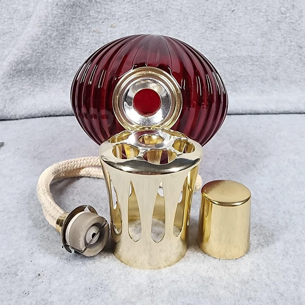 Vintage Lampe Berger Caroline Red Fragrance Lamp Catalytic Diffuser France